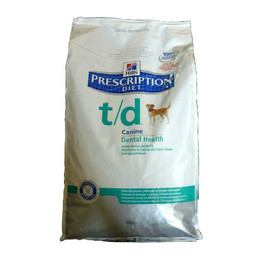 Produktbild von Hill's Prescription Diet t/d Trockenfutter zur Zahnreinigung mit Huhn - 10 kg