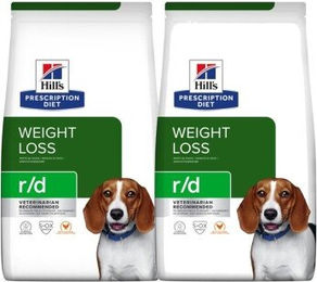 Produktbild von Hill's Prescription Diet Weight Reduction r/d mit Huhn - 2 x 10 kg
