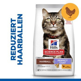 Produktbild von Hill's Science Plan Adult Hairball & Perfect Coat Huhn - 3 kg