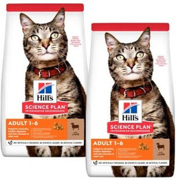 Produktbild von Hill's Science Plan Adult Lamm und Reis Katzenfutter - 2 x 10 kg