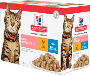 Produktbild von Hill's Science Plan Adult Light Huhn - 12 x 85 g