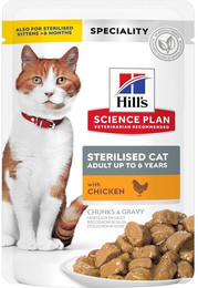 Produktbild von Hill's Science Plan Adult Sterilised Huhn Nassfutter - 48 x 85 g