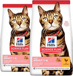 Produktbild von HILL'S Science Plan Feline Adult Light Chicken - 2 x 10 kg
