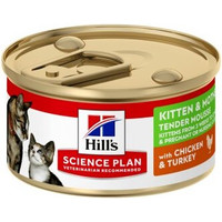 Produktbild von Hill's Science Plan Kitten & Mother mit Huhn & Truthahn Tender Mousse - 24 x 85 g