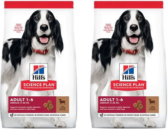 Produktbild von Hill's Science Plan Medium Adult Lamm und Reis - 2 x 14 kg