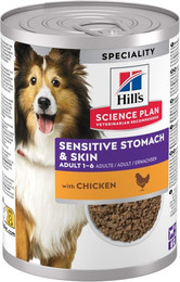Produktbild von Hill's Science Plan Mousse Adult Sensitive Stomach & Skin Huhn - 12 x 370 g