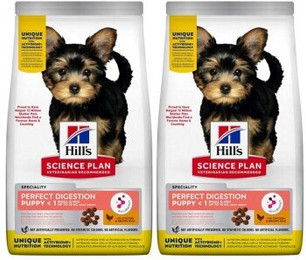Produktbild von Hill's Science Plan Perfect Digestion Puppy Small & Mini mit Huhn und Reis - 2 x 6 kg