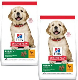 Produktbild von Hill's Science Plan Puppy Large Breed mit Huhn - 2 x 14,5 kg