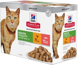 Produktbild von Hill's Science Plan Senior Vitality 7+ Mature Adult - 24 x 85 g