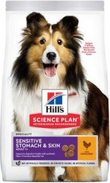 Produktbild von Hill's Science Plan Sensitive Stomach & Skin Medium Adult Hundefutter mit Huhn - 2 x 14 kg