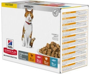 Hill's SCIENCE PLAN Sterilised Cat Adult Multipack 24x85 g – Bild 1 von 3