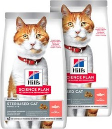 Produktbild von Hill's Science Plan Trockenfutter Katze Adult Sterilised Lachs - 2 x 7 kg