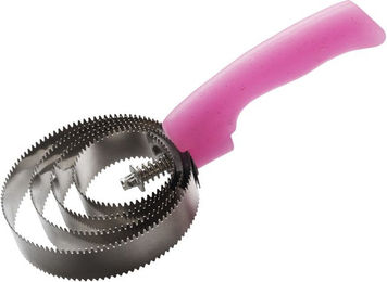 Hippotonic Runder Federstriegel mit Glittergriff rosa – Bild 1 von 2