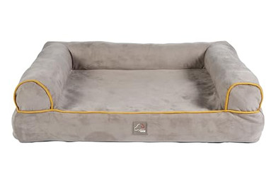 Produktbild von HKM ANAM Cara Hundesofa Taupe/Goldgelb M