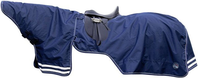 HKM Ausreitdecke mit abnehmbarem Halsteil Dunkelblau – Bild 1 von 2