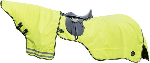 Produktbild von HKM Ausreitdecke mit abnehmbarem Halsteil Neon Gelb
