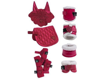 HKM Cuddle Pony Reitset Rot Einheitsgröße – Bild 1 von 3