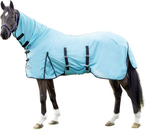 Produktbild von HKM Fliegendecke mit Halsteil Aqua