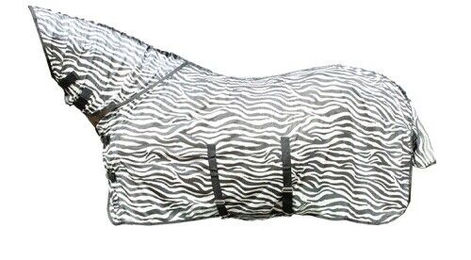 HKM Fliegendecke mit Halsteil und Bauchlatz Zebra – Bild 1 von 2