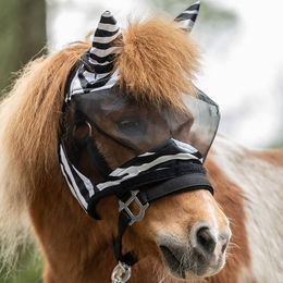 HKM Fliegenschutzmaske Zebra Shetty – Bild 1 von 4