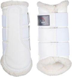 Produktbild von HKM Gamaschen Comfort mit Teddyfutter, Lederimitat, schwarz, Größe M