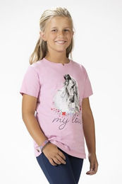 HKM Horse Spirit TShirt Kinder Rosa – Bild 1 von 5