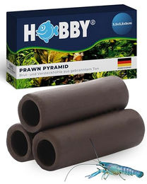 HOBBY Aquariendeko Prawn Pyramid 2-1, dark – Bild 1 von 6