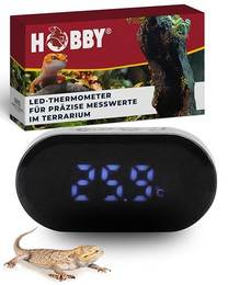 Produktbild von HOBBY Aquarienthermometer LED Thermometer Terra für Terrarien, inkl. Batterie
