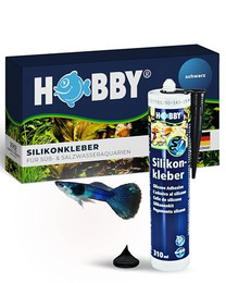 Produktbild von Hobby Aquariumsilikon schwarz 310 ml - 310 ml