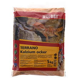 Produktbild von Hobby Terrano Kalzium Bodengrund ocker 2-3 mm - 5 kg