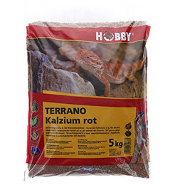 Produktbild von Hobby Terrano Kalzium Bodengrund rot 2-3 mm - 5 kg