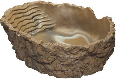 Produktbild von HOBBY Terrariendeko Badeschale grau-beige - 2000 ml