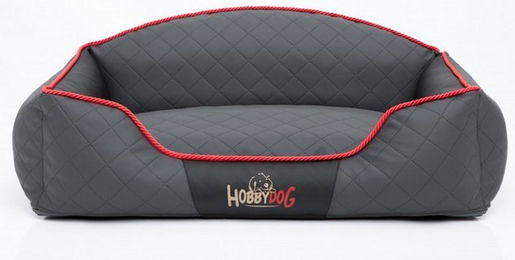 Produktbild von Hobbydog Hundebett Elite XL 84x65 cm Graphit Schwarz