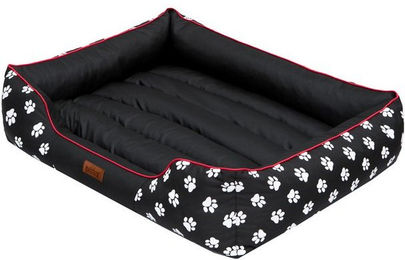 Produktbild von Hobbydog PRELCZ1 Hundebett Prestige mit Pfoten XL 85x65 cm schwarz