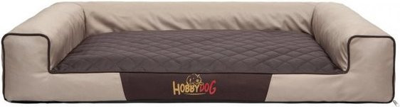 Produktbild von Hobbydog XXL VICBEB4 Eckig Hundebett Victoria Katzenbett beige braun
