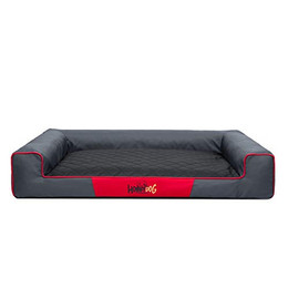 Produktbild von Hobbydog XXL VICGCM1 Eckiges Hundebett Victoria Katzenbett grau schwarz
