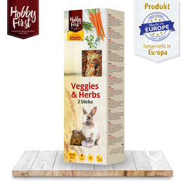 Produktbild von HobbyFirst - HopeFarm Sticks - Futtersticks mit Gemüse & Kräutern - 180 g