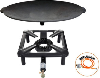 Produktbild von Hockerkocher-Set groß mit Gusseisengrillschale Ø 45 cm