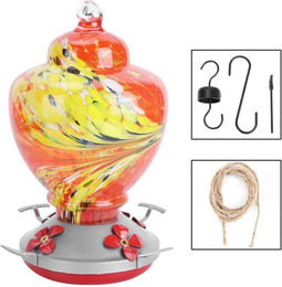 Produktbild von Hof Bunte Malerei Vogelfutterspender Wasser Fütterungswerkzeug Ausrüstung für Kolibris Verwendungstyp G