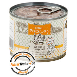 Produktbild von Hofgut Breitenberg Cat köstlicher Suppentopf Huhn - 12 x 180 g