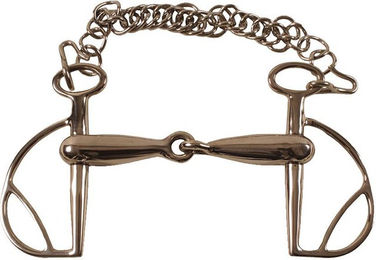 Produktbild von Hohe Spanische Zäumung für Pferde mit hohlem Mundstück Umbria Equitazione Kimberwick