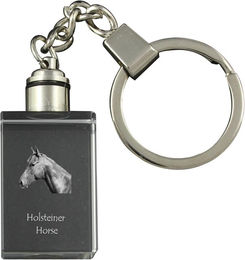 Produktbild von Holsteiner Horse - Crystal pendant with photo of a horse, illuminated pendant, unique gift by Art-Dog brand transparent