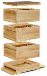Produktbild von Holtermann Bienenbeute Liebig ZANDER Komplettbeute aus Holz mit Hochboden