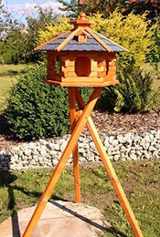 Produktbild von Holzdekoladen Großes Vogelhaus mit Standfuß Typ 5