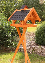 Produktbild von Holzdekoladen Vogelhaus XXL Vogelhaus behandelt 52x50cm Typ 34 wahlweise mit Ständer und Solar