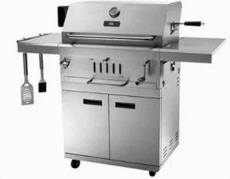 Produktbild von Holzkohlegrill und Zubehör aus rostfreiem Stahl SAC