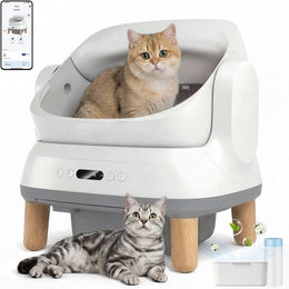 HOMALL Katzentoilette Oben offene Automatische Katzenklo selbstreinigend Katzentoilette XXL, Große Fassungsvermögen,App-Steuerung,für mehrere katzen – Bild 1 von 5