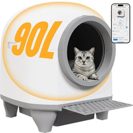 Produktbild von HOMALL Selbstreinigende Elektrische Katzentoilette XXL 90L mit App-Steuerung - 90 l