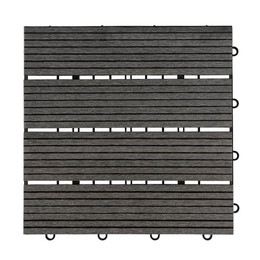 Produktbild von Home Deluxe WPC Holzfliese Anthrazit - 11 x 1 m