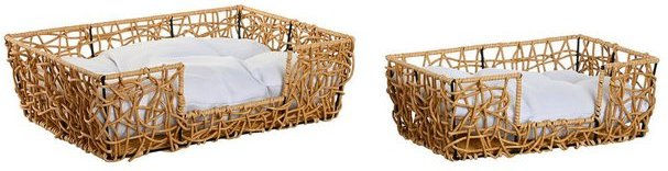 Produktbild von Home ESPRIT Haustierbett aus Metall und Polyrattan